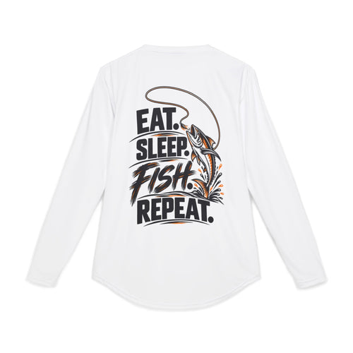 Eat Sleep Fish Repeat Fishing Long Sleeve — UV Protection Shirt