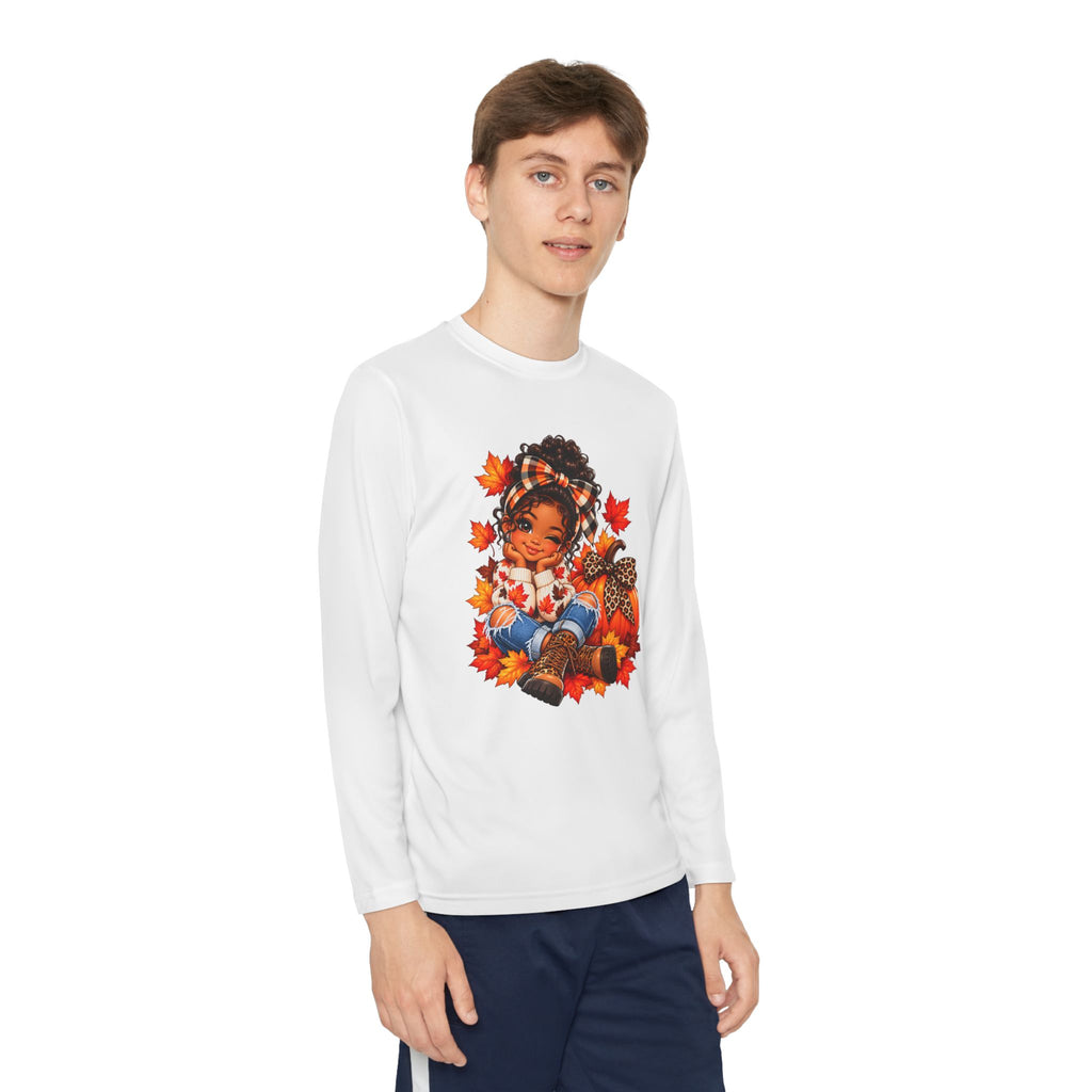 Autumn Girl Youth Long Sleeve Tee