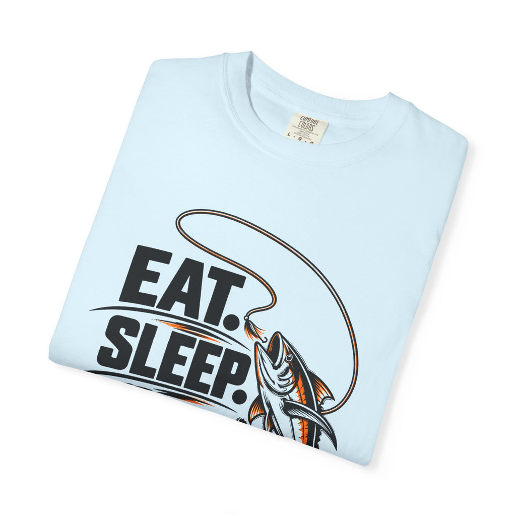 Fishing T-Shirt — "Eat Sleep Fish Repeat" Graphic Tee