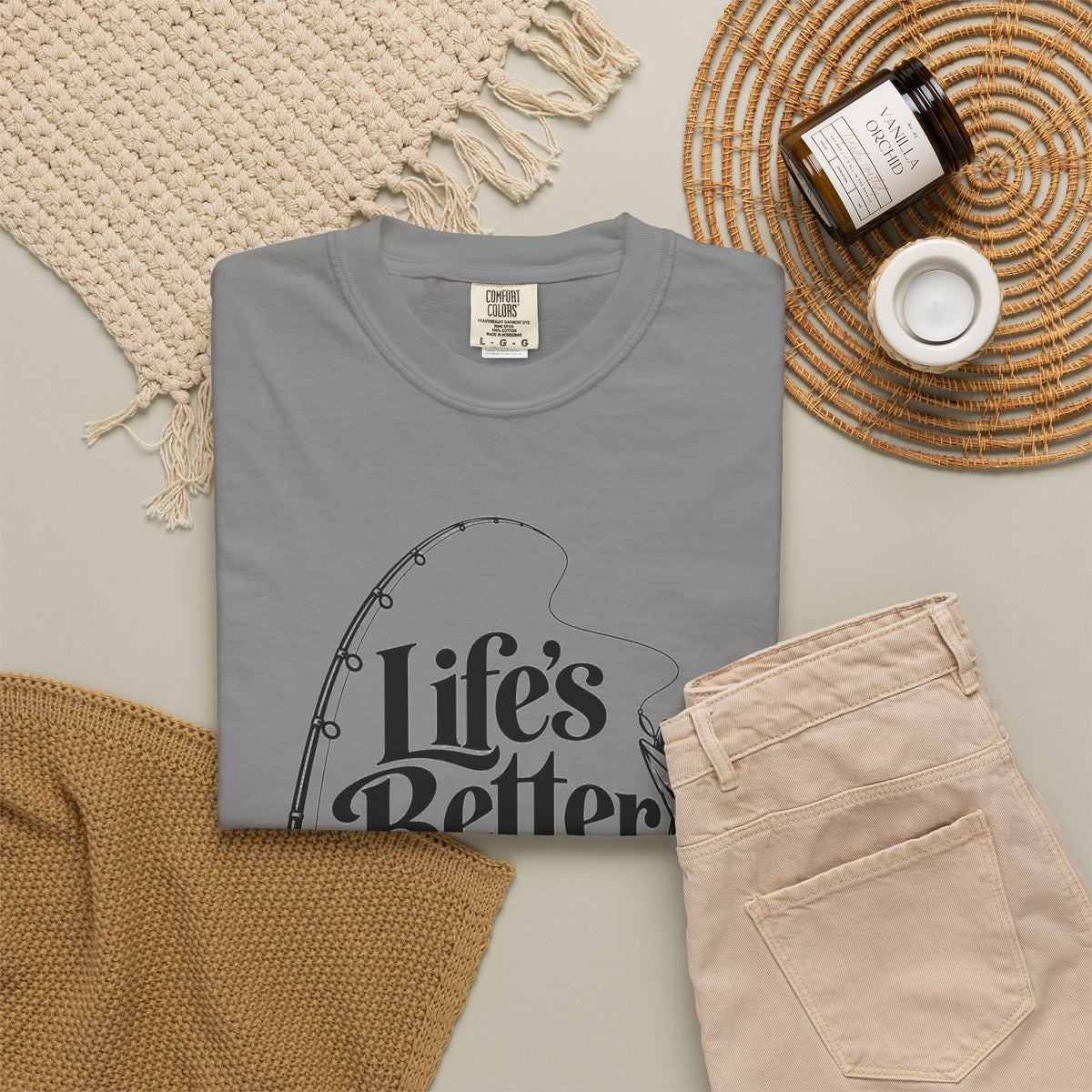 Fishing T-Shirt — "Life's Better with a Bent Rod" Graphic Tee